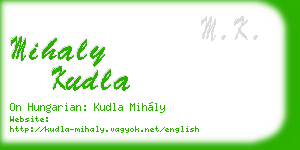 mihaly kudla business card